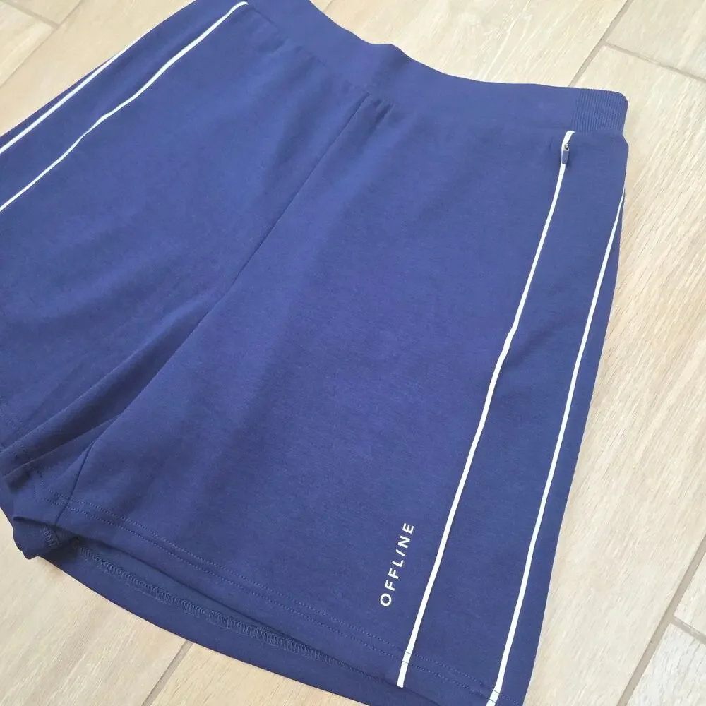 Offline by Aerie Shorts Womens Medium Blue Modal High Rise Lounge Athletic 6.5